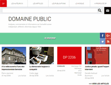 Tablet Screenshot of domainepublic.ch