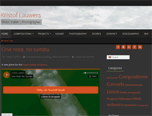 Tablet Screenshot of kristoflauwers.domainepublic.net